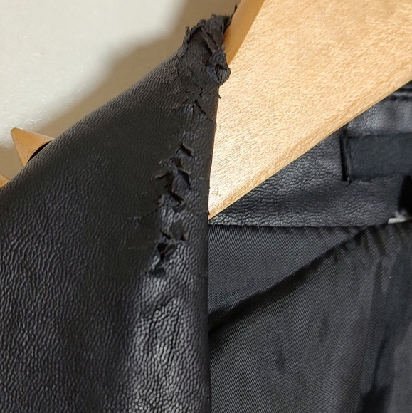 Forever 21 Black Studded Vegan Leather Zip Up Vest - Picture 9 of 13